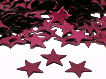 Burgundy Star Confetti by the pound or packet